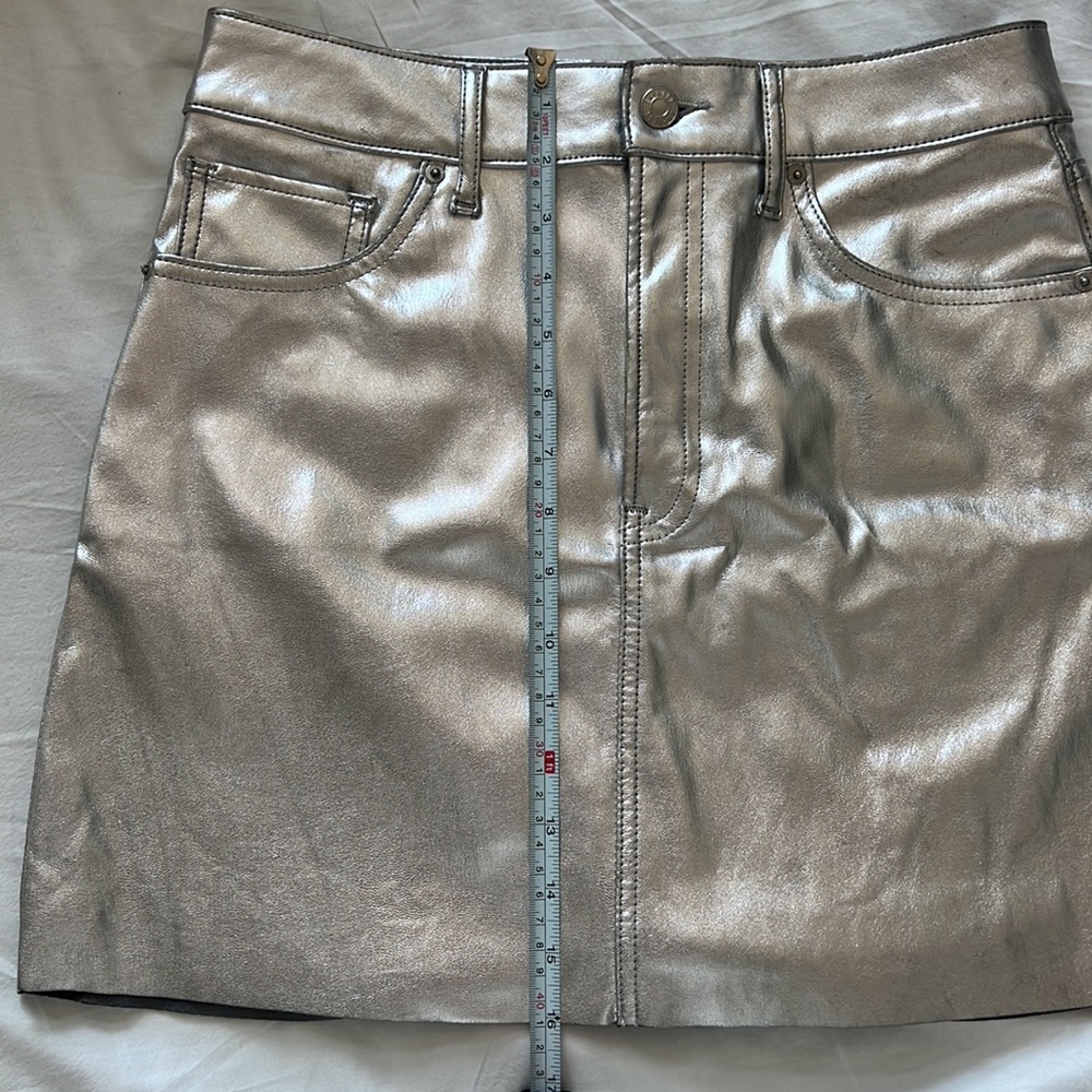 Express High Waisted Metallic Mini Skirt - Picture 13 of 13